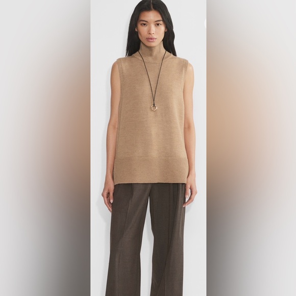 Aritzia Sweaters - NWT Aritzia Babaton Successor Merino Wool Sleeveless Turtleneck 2XS oversized